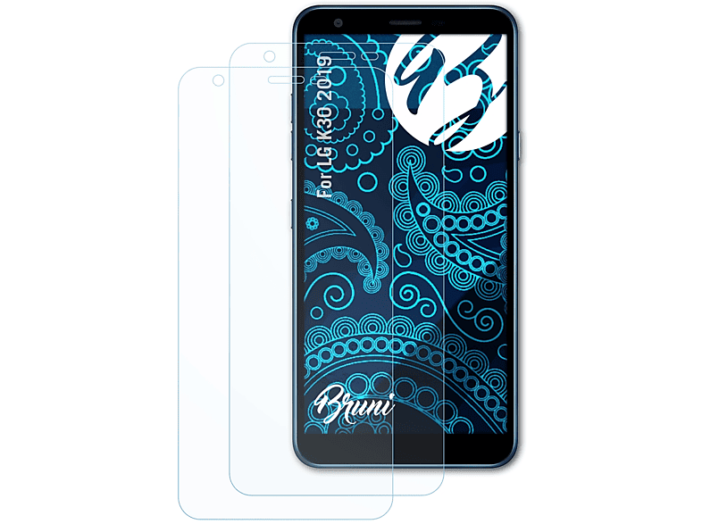 2x LG Basics-Clear (2019)) K30 BRUNI Schutzfolie(für