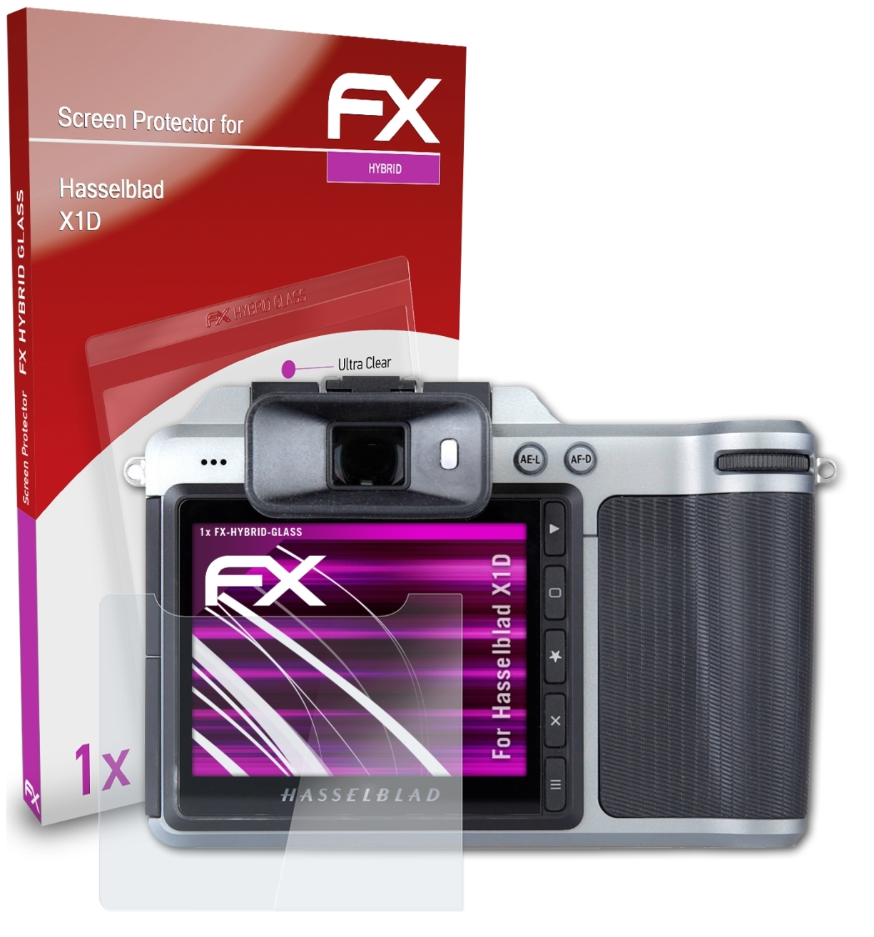 FX-Hybrid-Glass ATFOLIX Hasselblad X1D) Schutzglas(für