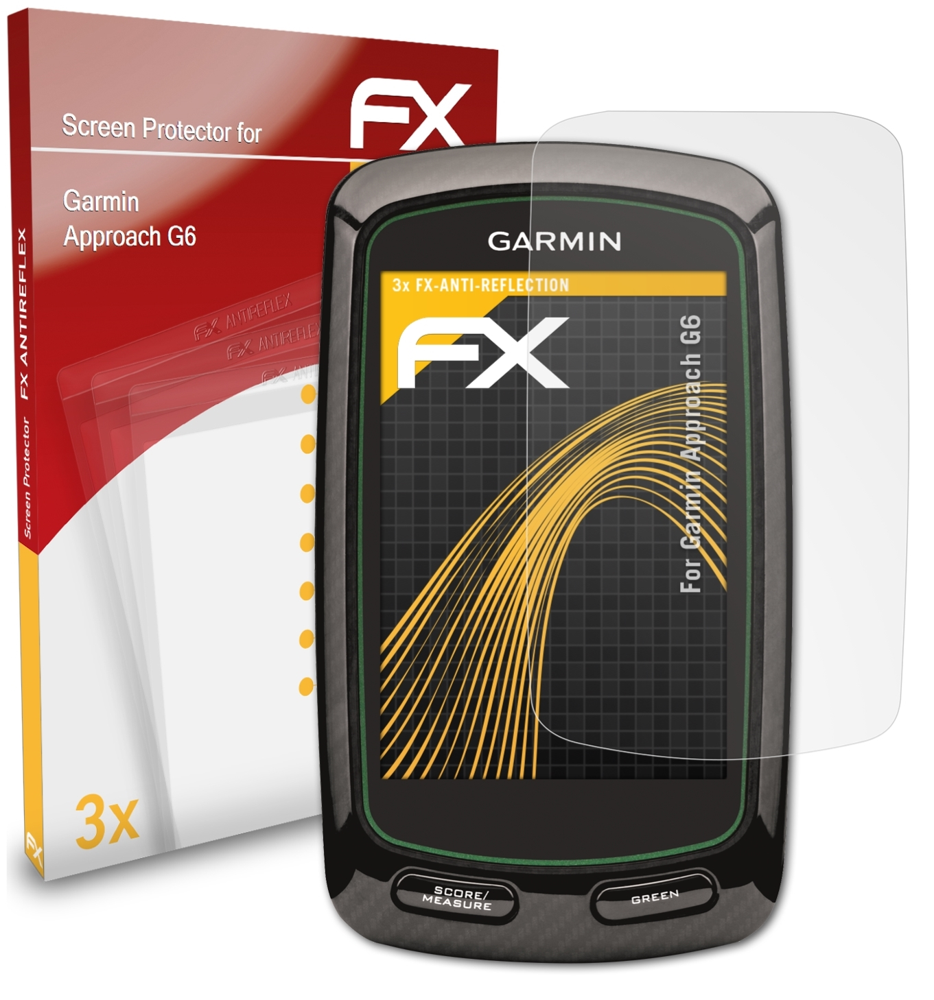 Garmin 3x Approach FX-Antireflex G6) Displayschutz(für ATFOLIX