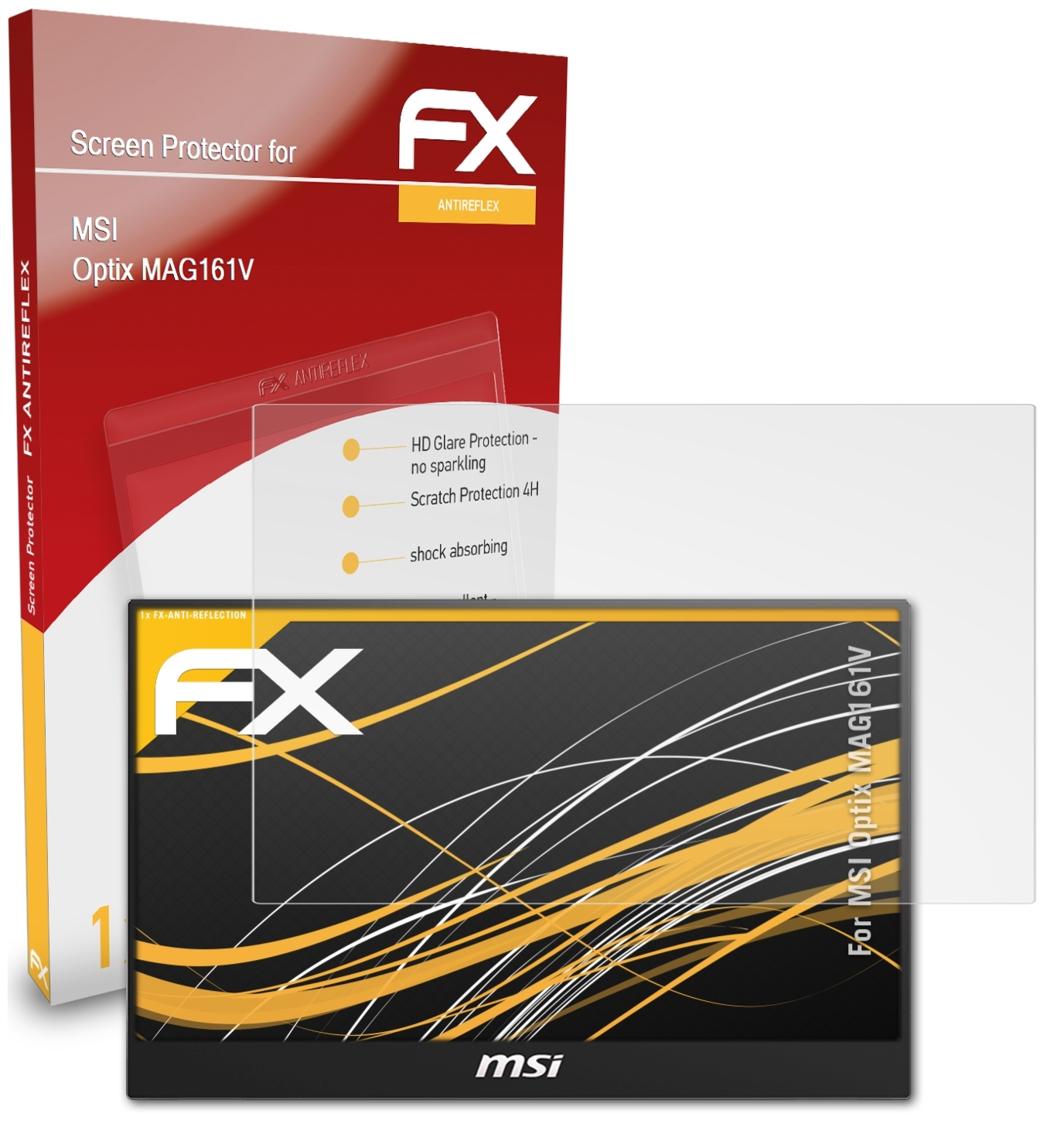 ATFOLIX FX-Antireflex Displayschutz(für MSI Optix MAG161V)