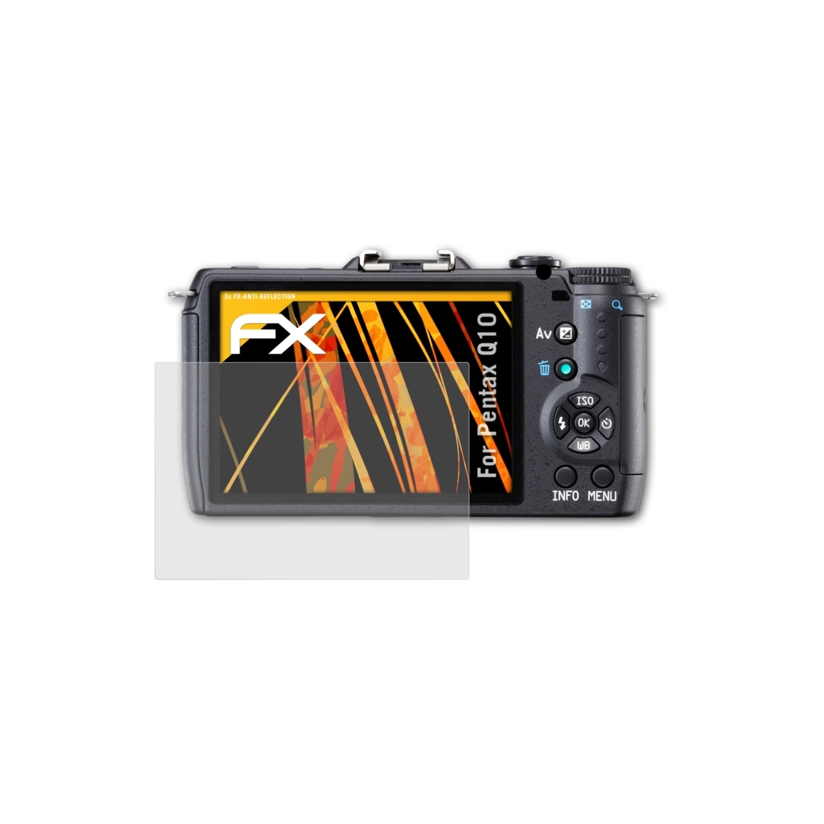 ATFOLIX 3x FX-Antireflex Displayschutz(für Pentax Q10)