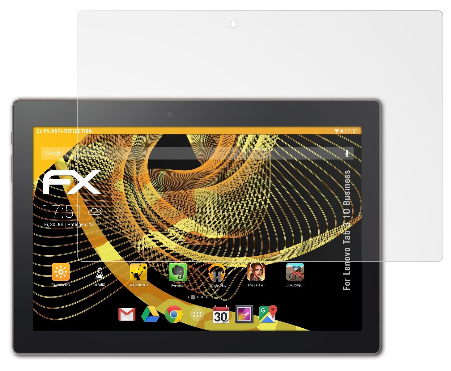 Business) 10 FX-Antireflex ATFOLIX 3 Displayschutz(für 2x Lenovo Tab