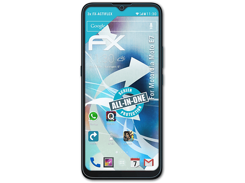 Moto Displayschutz(für ATFOLIX FX-ActiFleX 3x Motorola E7)