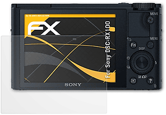 ATFOLIX 3x matt&stoßfest Displayschutz(für Sony DSC-RX100)