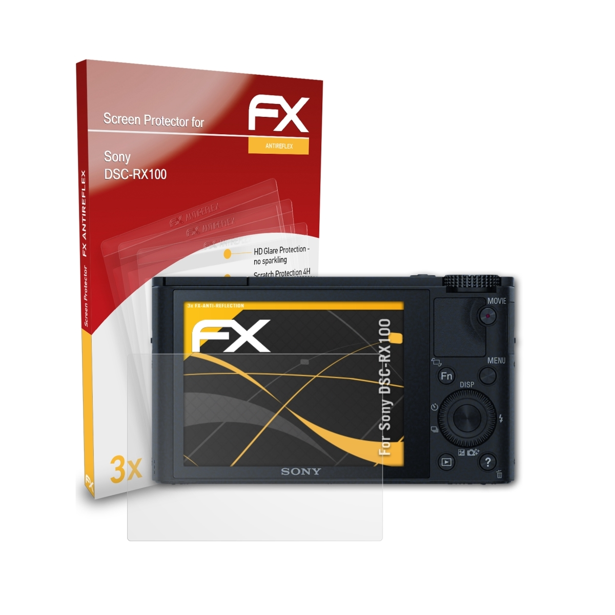 Sony Displayschutz(für DSC-RX100) FX-Antireflex ATFOLIX 3x