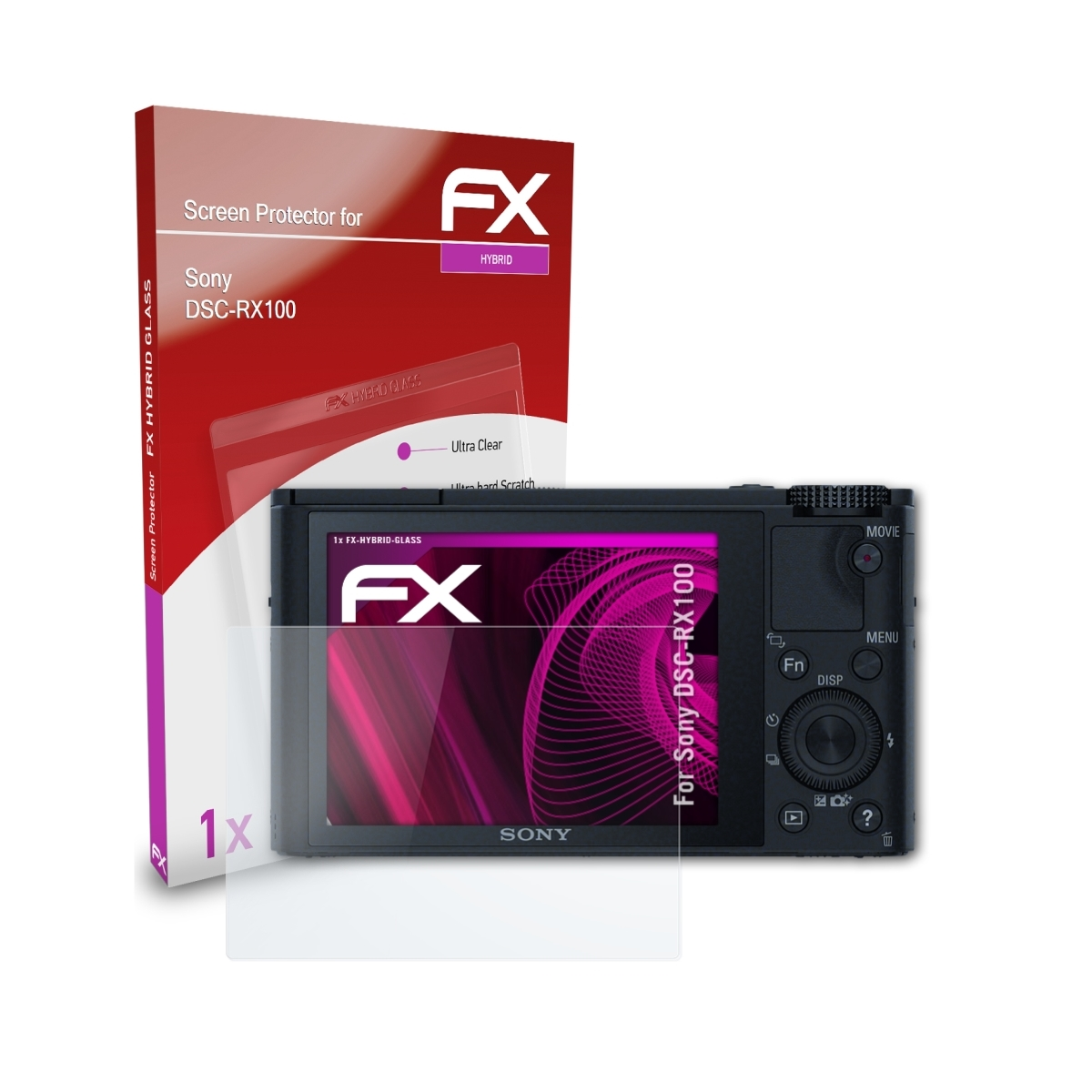 ATFOLIX FX-Hybrid-Glass Schutzglas(für Sony DSC-RX100)