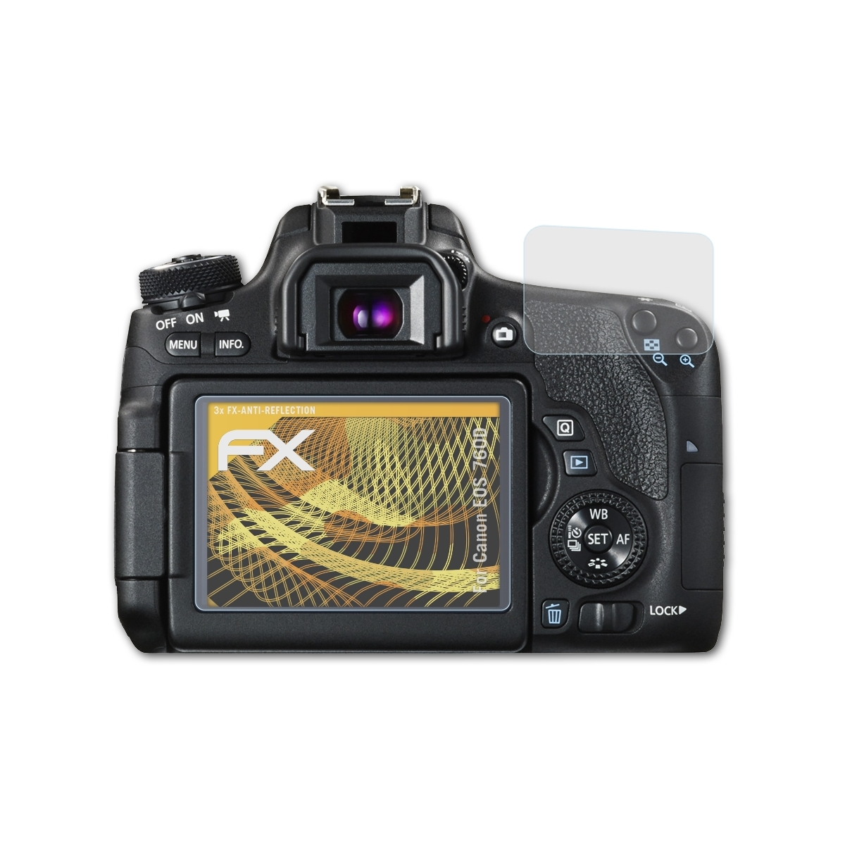 EOS FX-Antireflex Displayschutz(für ATFOLIX Canon 3x 760D)