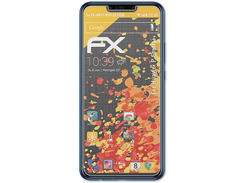 ATFOLIX 3x P FX-Antireflex Huawei Displayschutz(für Smart+)