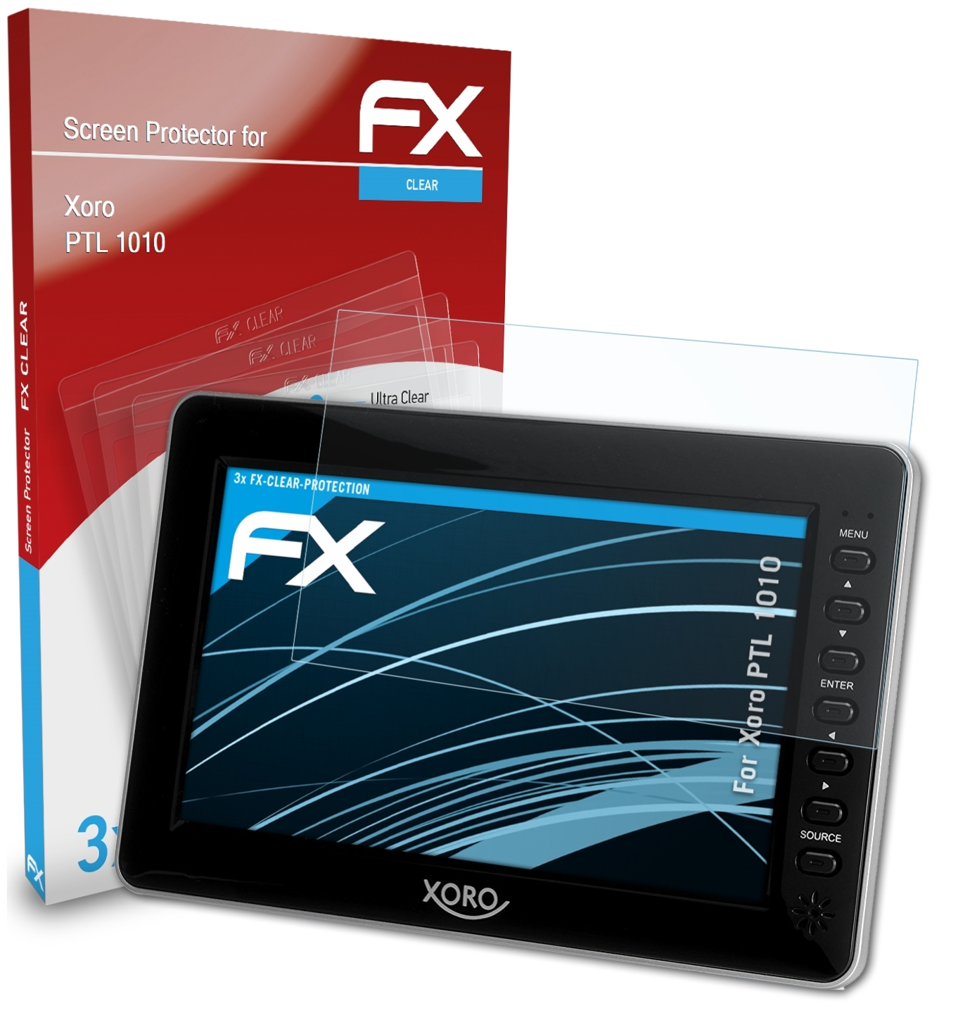 ATFOLIX 1010) Displayschutz(für PTL Xoro 3x FX-Clear