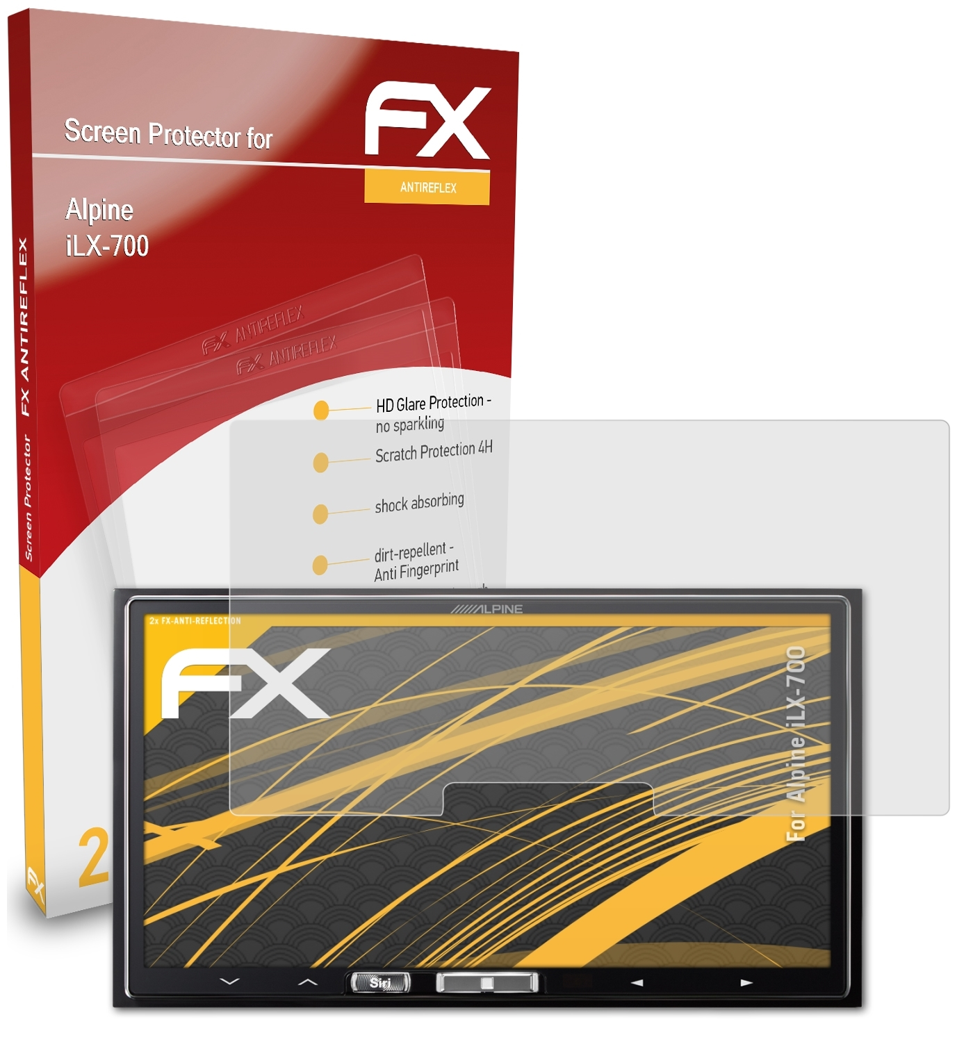 iLX-700) 2x FX-Antireflex Displayschutz(für ATFOLIX Alpine