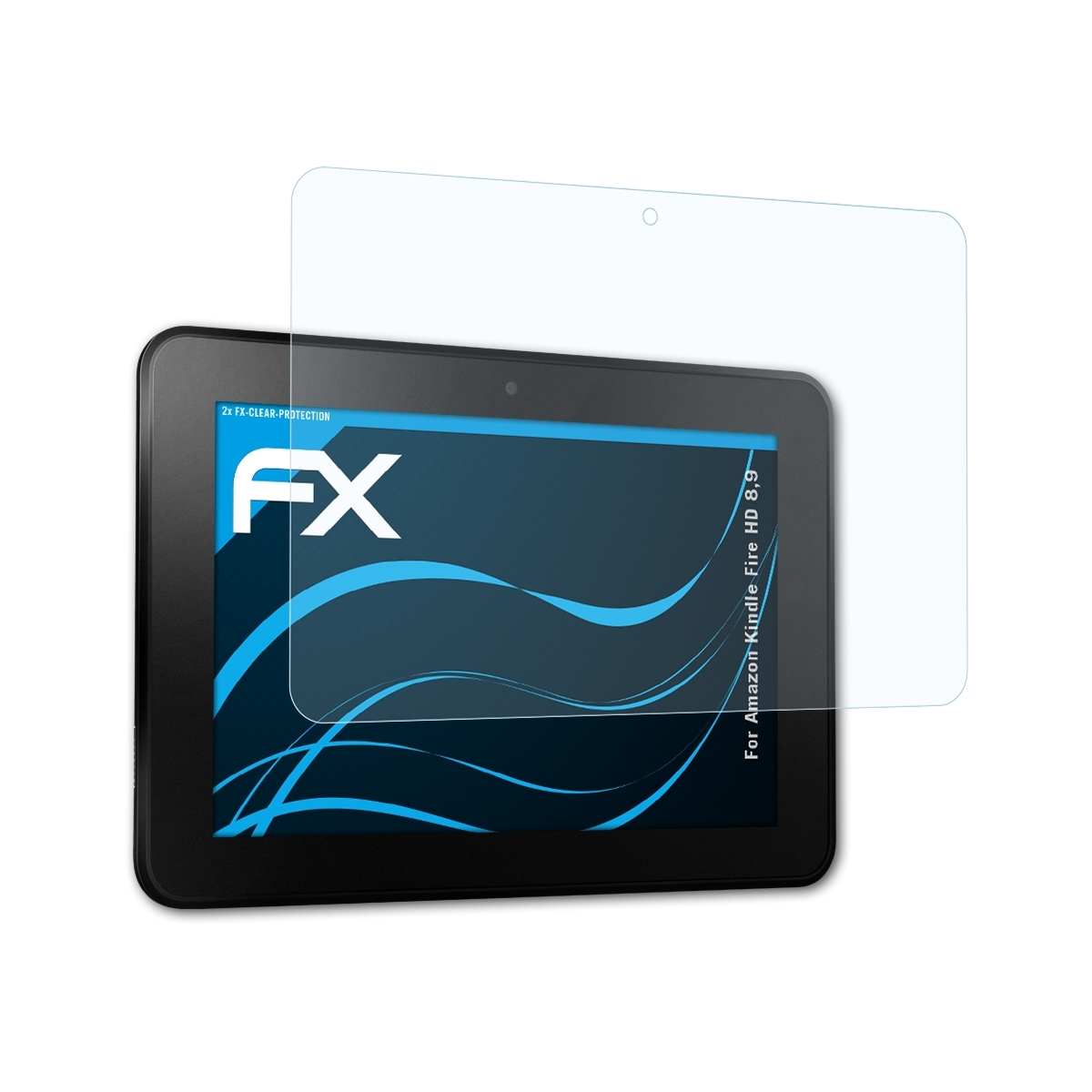 ATFOLIX 2x FX-Clear Displayschutz(für Amazon Fire 8,9) Kindle HD