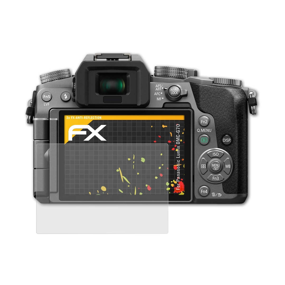 ATFOLIX 3x FX-Antireflex Displayschutz(für Panasonic DMC-G70) Lumix