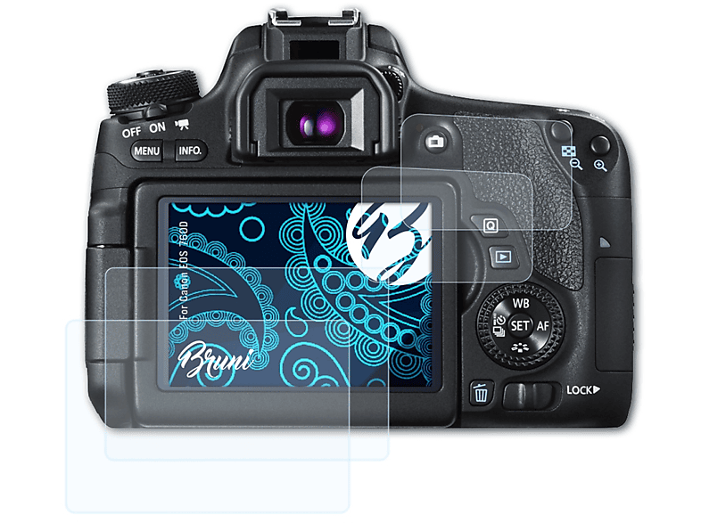 Schutzfolie(für BRUNI 760D) Basics-Clear Canon EOS 2x
