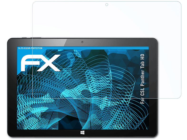 HD) ATFOLIX Tab 2x Panther CSL Displayschutz(für FX-Clear