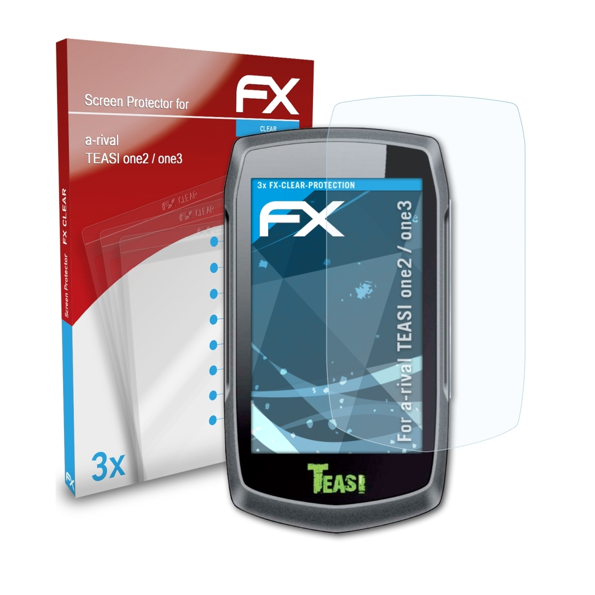ATFOLIX 3x FX-Clear Displayschutz(für a-rival one3) / TEASI one2