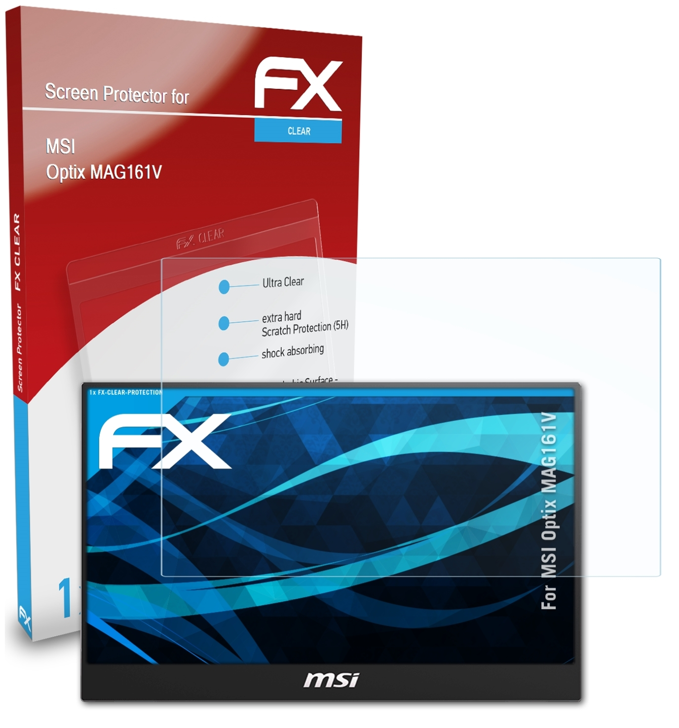 ATFOLIX MSI Optix Displayschutz(für FX-Clear MAG161V)