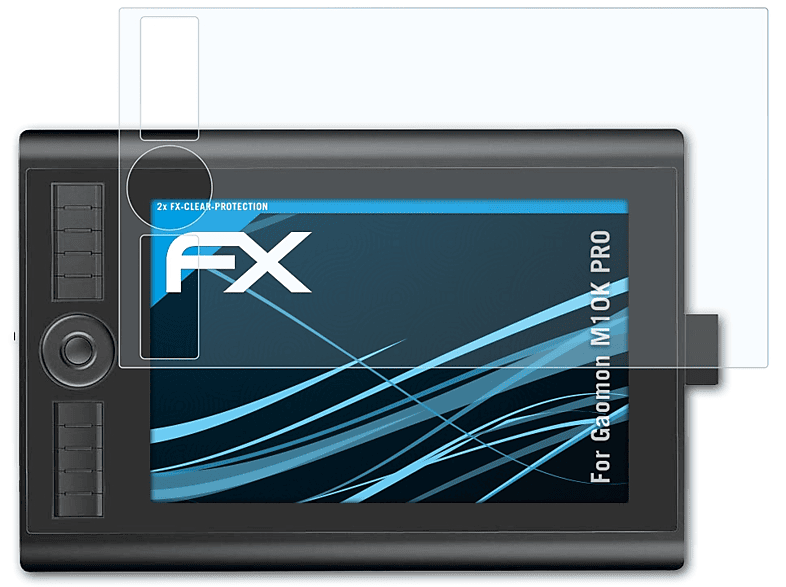 ATFOLIX 2x FX-Clear Displayschutz(für Gaomon PRO) M10K