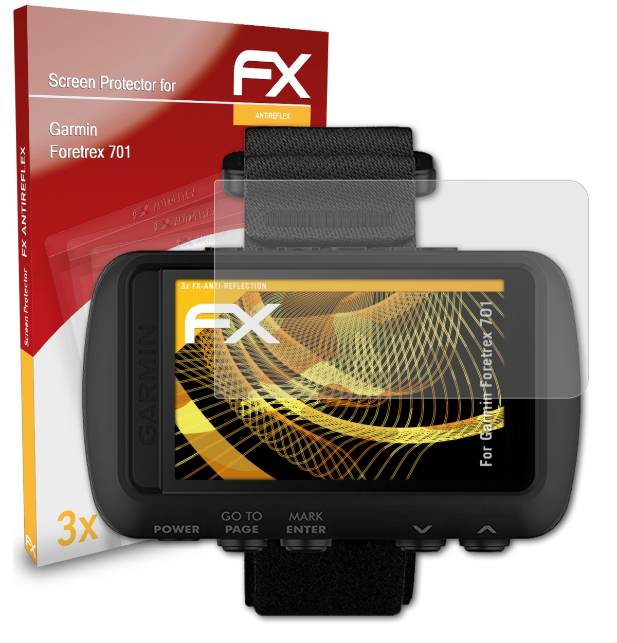 3x Foretrex ATFOLIX 701) Displayschutz(für FX-Antireflex Garmin