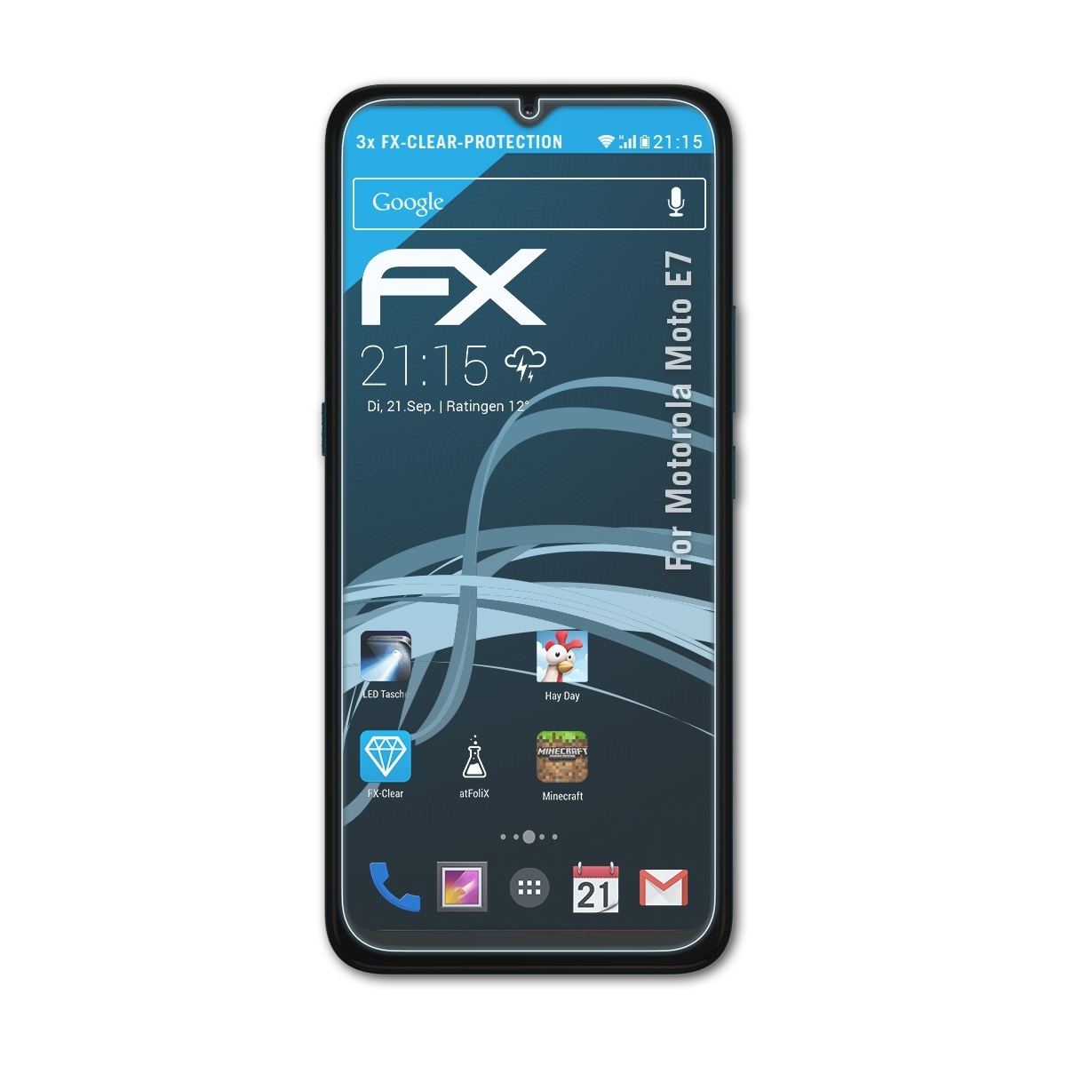 ATFOLIX 3x FX-Clear Displayschutz(für E7) Moto Motorola