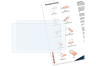 BRUNI 2x Basics-Clear Schutzfolie(für Alldocube KNote X Pro)
