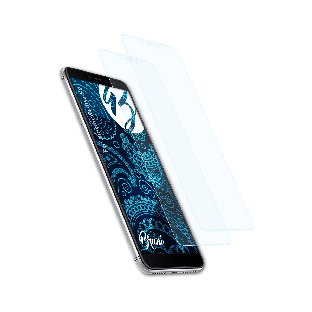 Xiaomi BRUNI 2x Schutzfolie(für Redmi Basics-Clear S2)