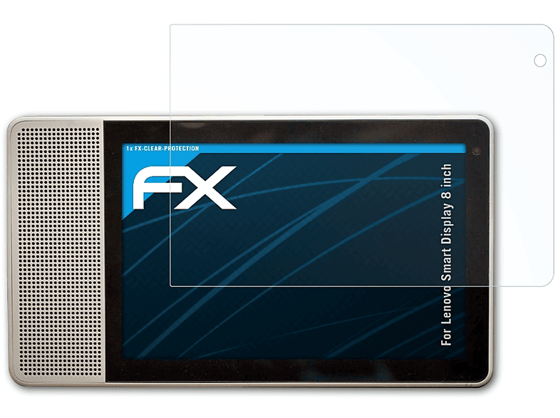 ATFOLIX FX-Clear Displayschutz(für Display Lenovo (8 inch)) Smart