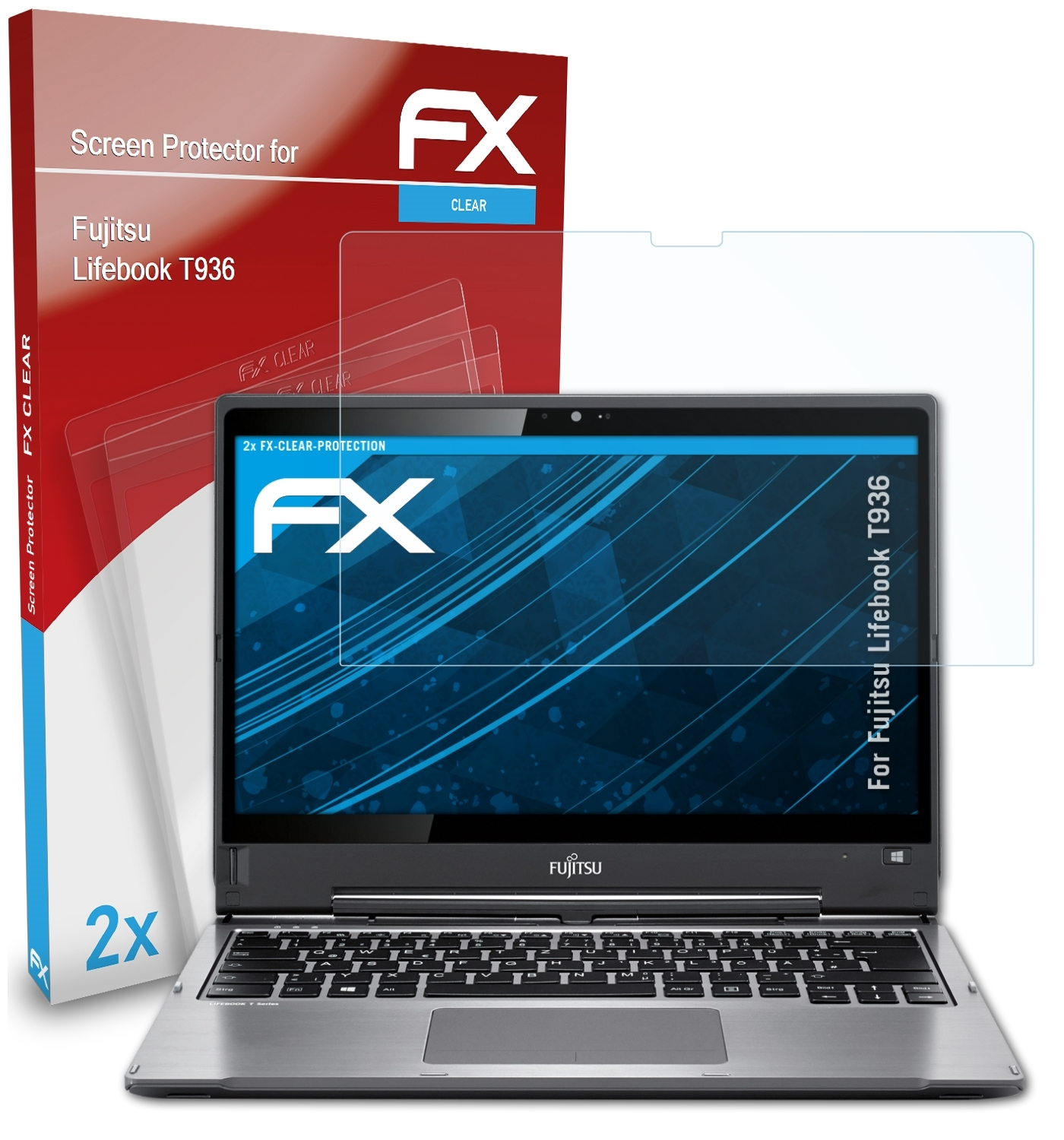 FX-Clear T936) Fujitsu 2x ATFOLIX Displayschutz(für Lifebook