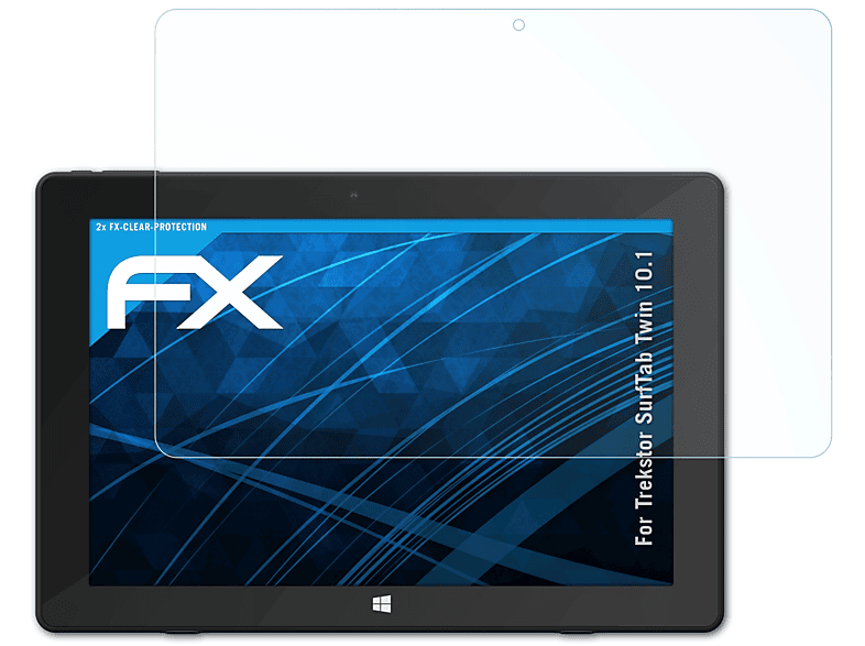 10.1) Twin ATFOLIX Displayschutz(für FX-Clear Trekstor SurfTab 2x