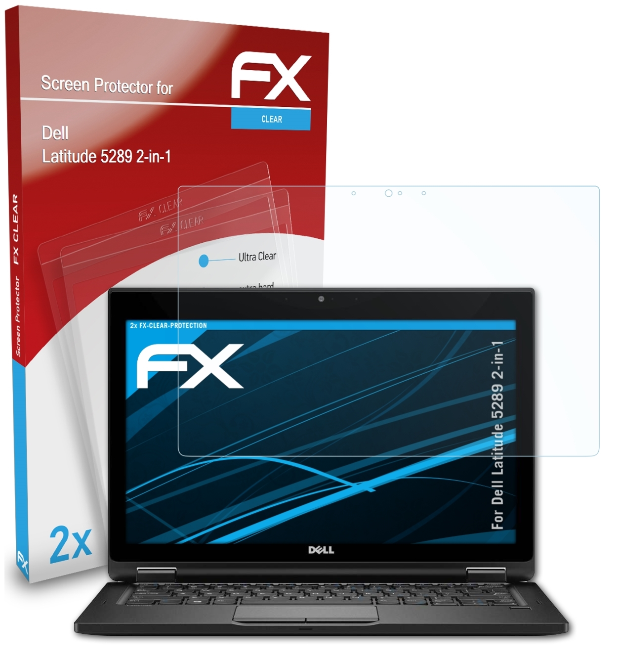 2-in-1) ATFOLIX 5289 FX-Clear Displayschutz(für Dell Latitude 2x