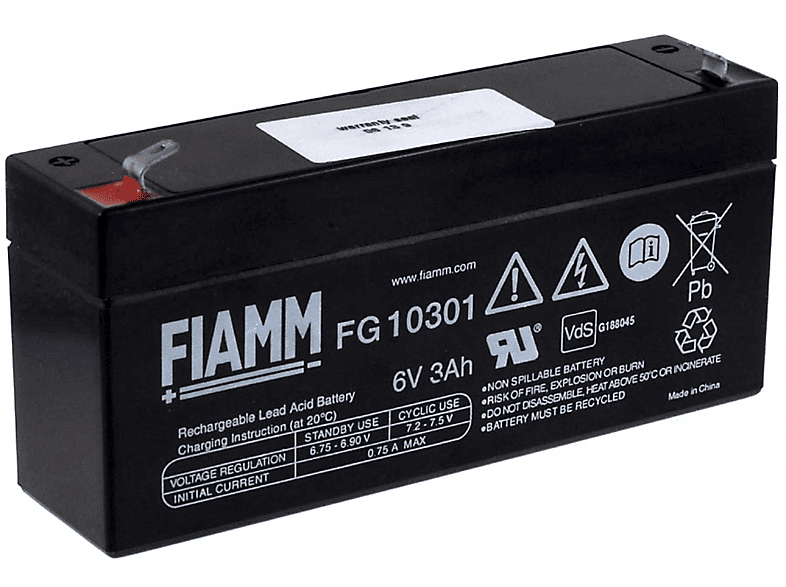 Baterías de Plomo - FIAMM FIAMM Batería de plomo-sellada FG10301 Vds ...