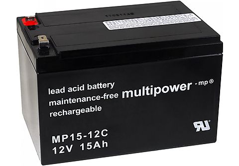 Baterías de Plomo - POWERY Powery Batería plomo (multipower) MP15-12C cíclica