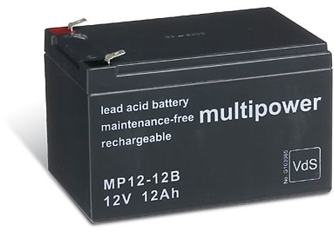 Baterías de Plomo - POWERY Powery Batería de plomo-sellada (multipower) MP12-12B Vds
