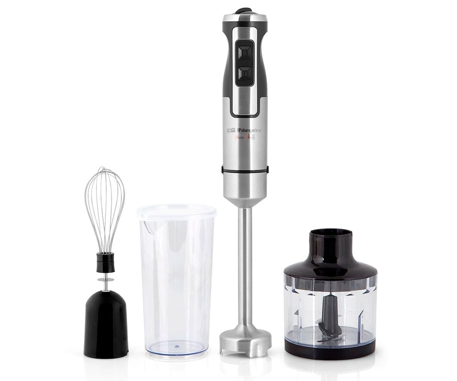 Batidora de mano - Orbegozo Bt 2760 Batidora De Mano/ 1000w/ Picador Universal 500 Ml/ Vaso Mezclador 600 Ml ORBEGOZO, 1000 W, Regulable velocidades, No Disponible