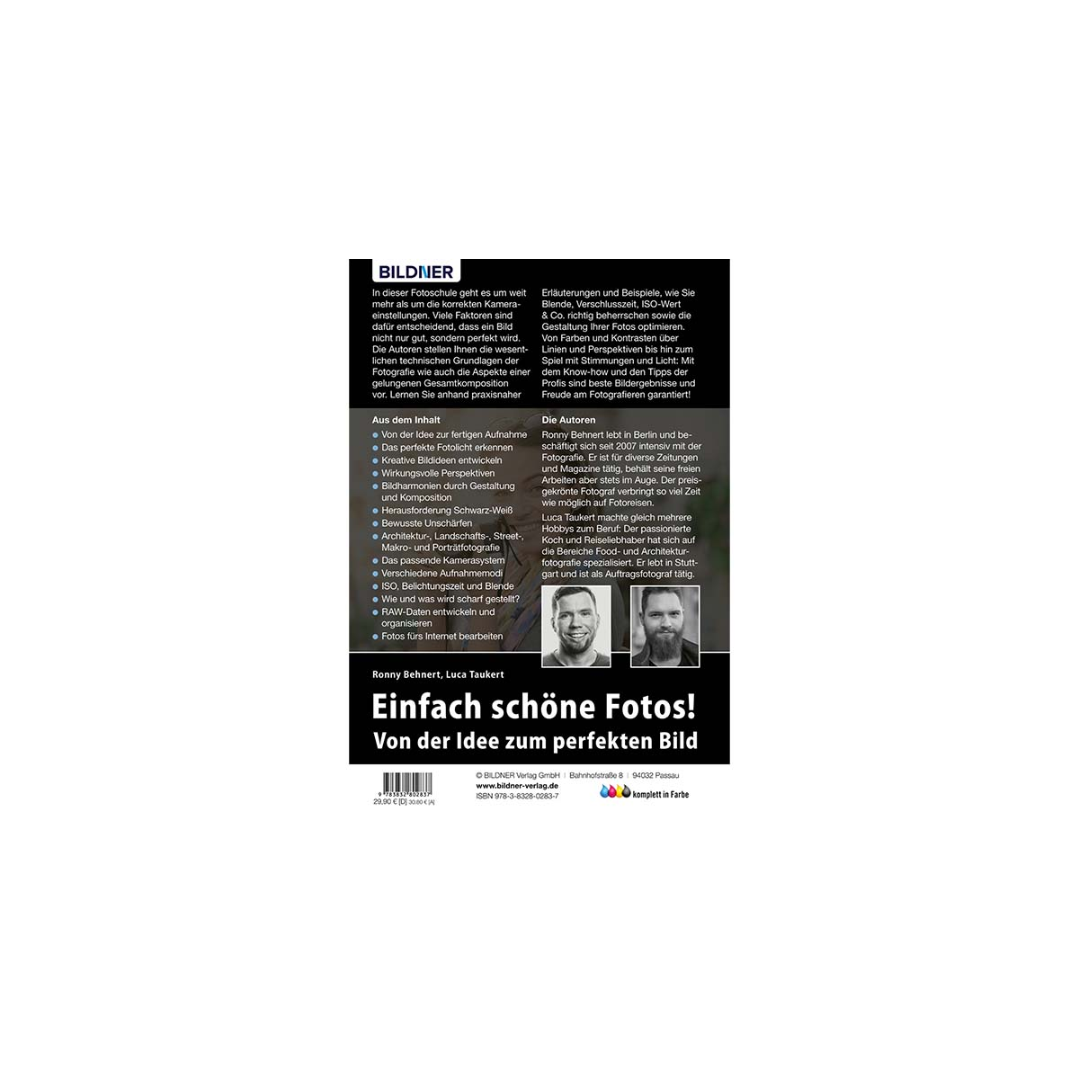 Buchcover, weißer Hintergrund, Text auf Deutsch.