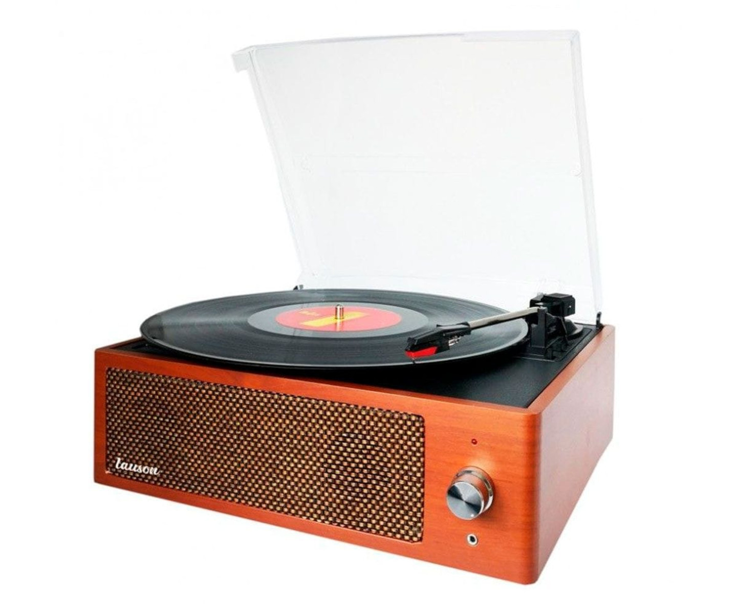 Tocadiscos - Lauson Xn092 Roble Tocadiscos Vintage 3 Velocidades Bluetooth Usb Grabación Mp3 Fm LAUSON, -, No Disponible
