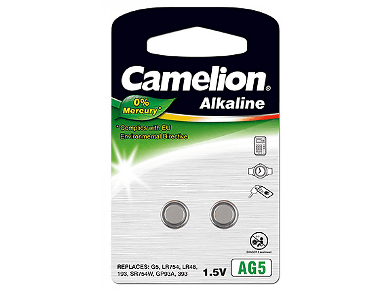Pilas Alcalinas De Botón LR754 AG5, 10-100 Piezas