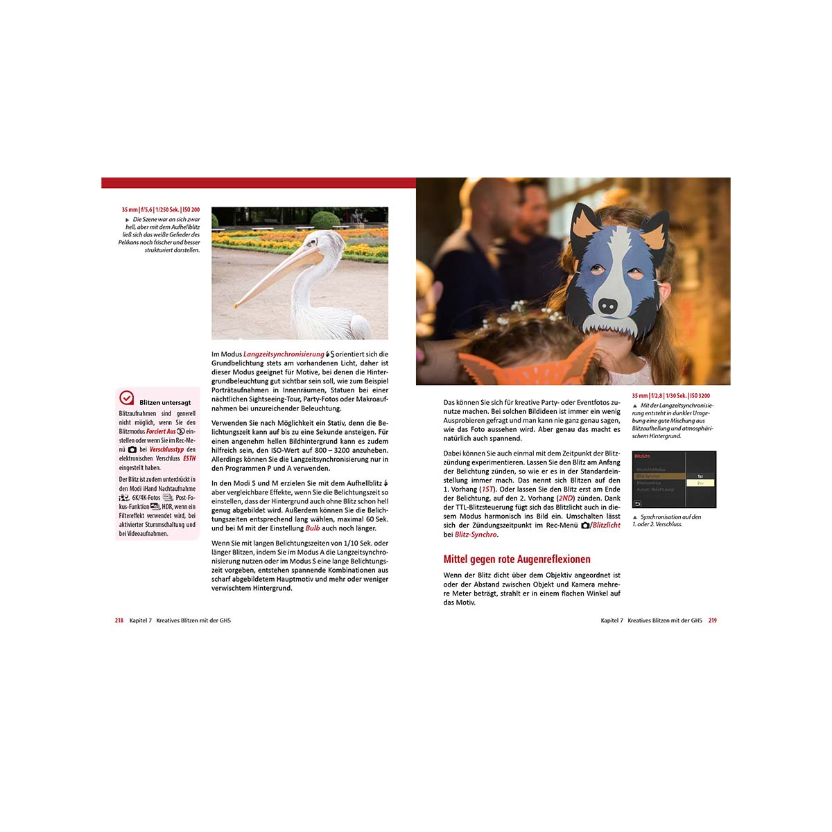 Eine Magazinseite. Text und Bilder über Fotografie werden angezeigt. Die Seite hat einen weißen Hintergrund.