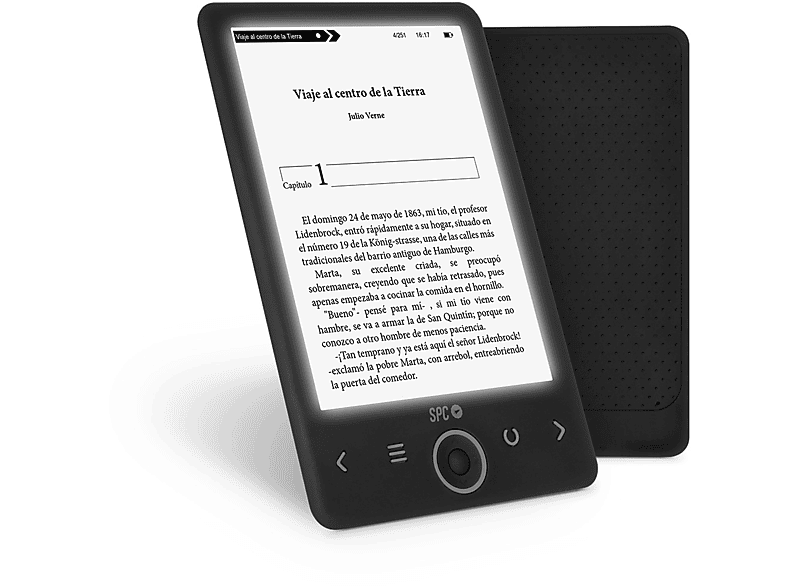 Lector de Libros Electrónicos - PocketBook Mist Grey, 6, 8 GB