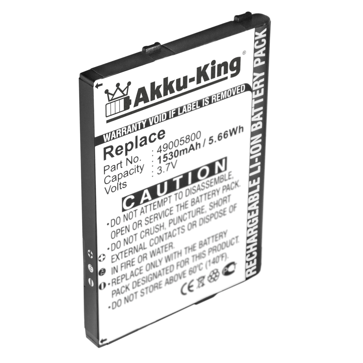 AKKU-KING Akku Handy-Akku, für 3.7 Acer E4ET021K1002 Li-Ion 1530mAh Volt,