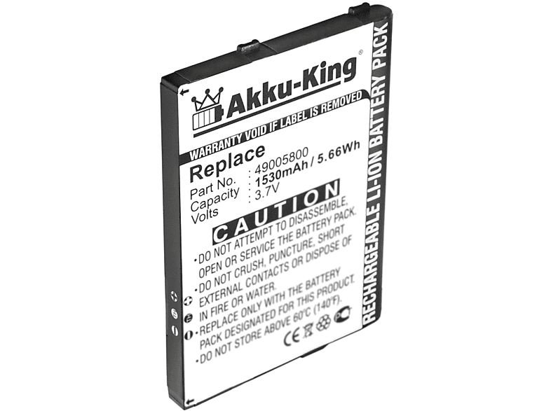 AKKU-KING Akku für Acer E4ET021K1002 Li-Ion Handy-Akku, 3.7 Volt, 1530mAh