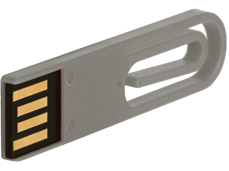 USB GERMANY ® eCLIP USB-Stick (Grau, 64 GB)