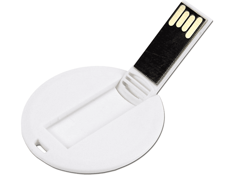 USB GERMANY ® DISC USB-Stick (Weiß, 128 GB)