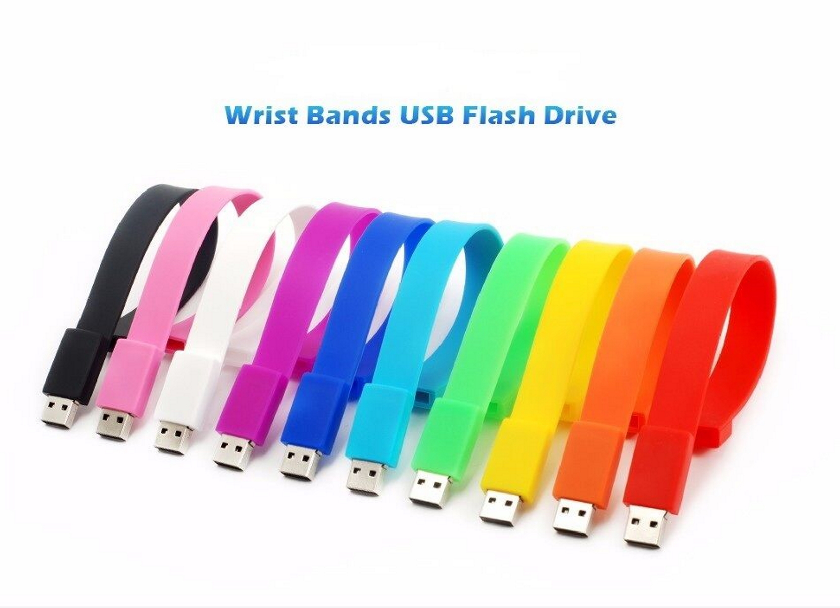 USB GERMANY (Schwarz, USB-Stick Silicon-Armband 64 GB)