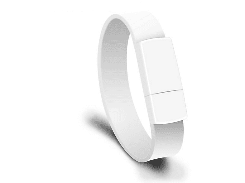 GERMANY Silicon-Armband (Weiß, 8 USB-Stick USB GB)
