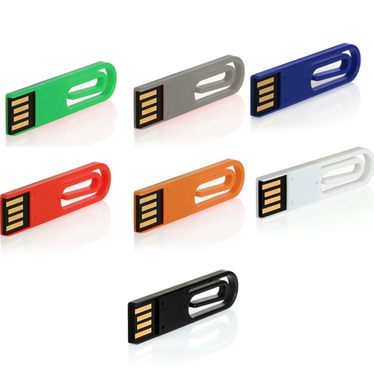 USB GERMANY ® eCLIP USB-Stick (Weiß, 32 GB)