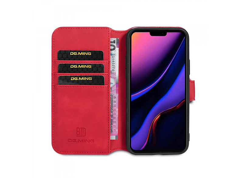 12 Apple, Klappbare Pro, MING - iPhone DG Bookcover, Rot, Multicolor