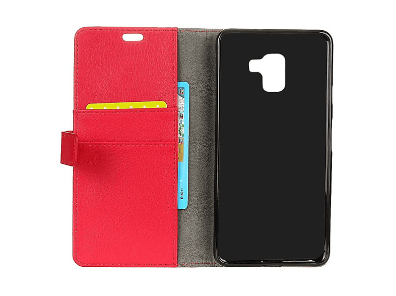 CASEONLINE Klappbare - Rot, Bookcover, Samsung, Galaxy J6 (2018), Rot