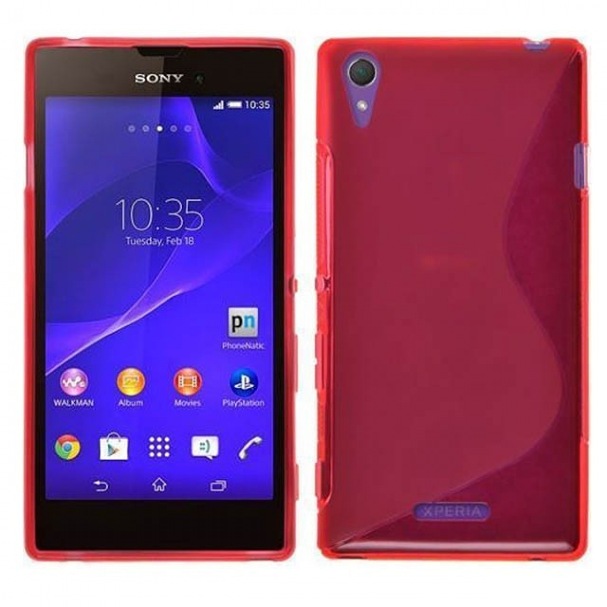 Sony, CASEONLINE T3, Backcover, Xperia - Rot, Multicolor S-Line