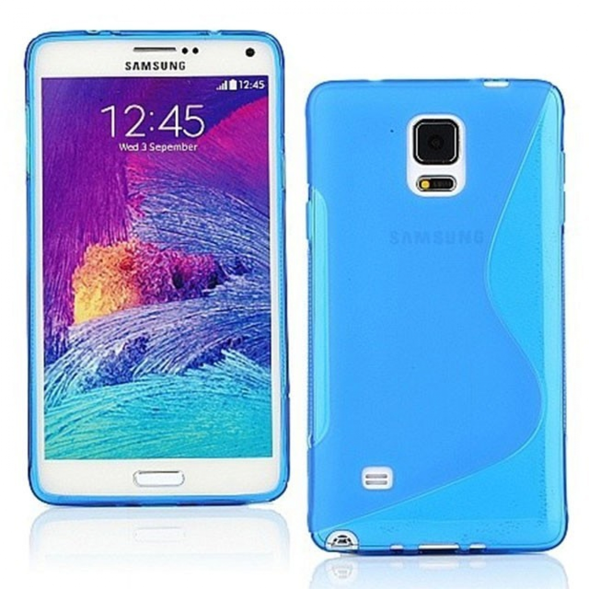 - CASEONLINE S-Line Blau, Samsung, Note 4, Galaxy Backcover, Multicolor