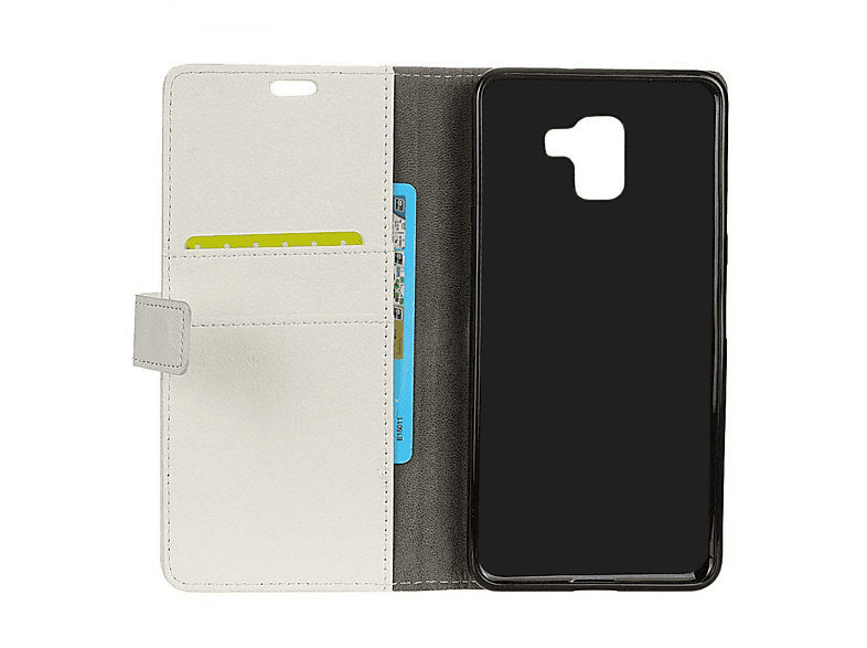 (2018), Galaxy Samsung, Weiß, Bookcover, J6 - Klappbare CASEONLINE Multicolor
